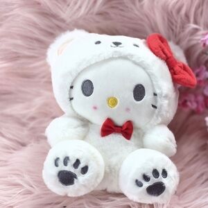 Sanrio Hello Kitty White and Red Stuffed Animal